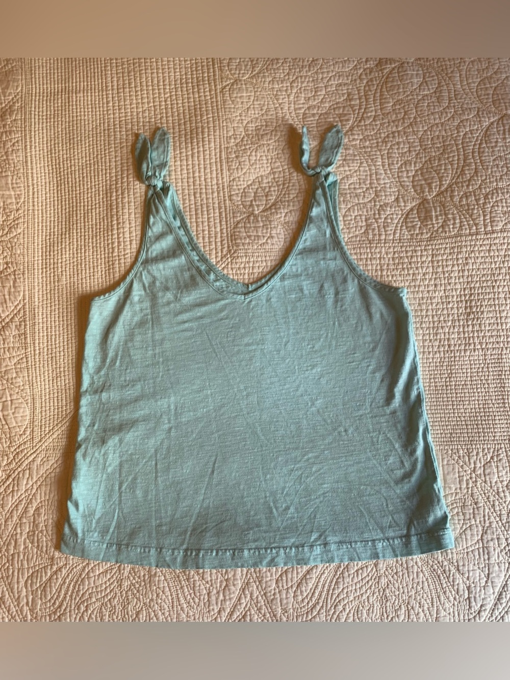 Southern Tide Kirsten Sun Farer Tie Shoulder Tank Top
